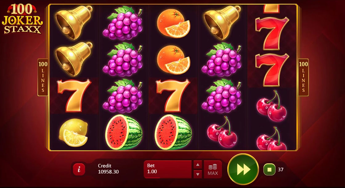 Игровой автомат 100 Joker Staxx. 