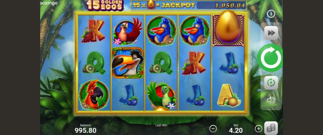 Игровой автомат 15 золотых яиц. 