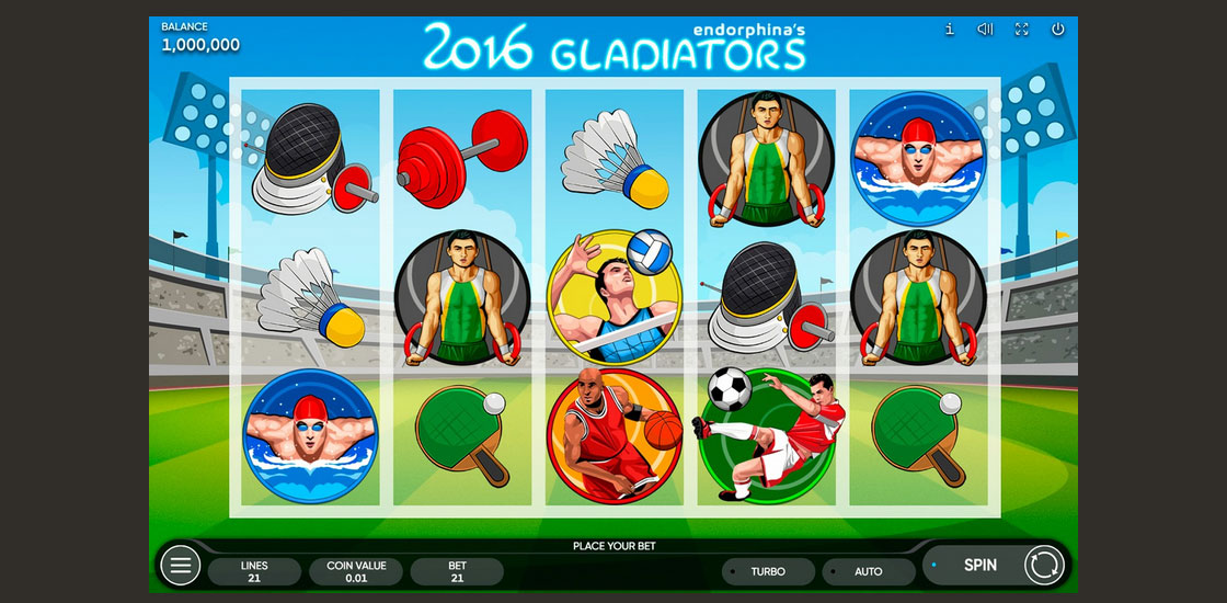 Игровой автомат 2016 Gladiators. 